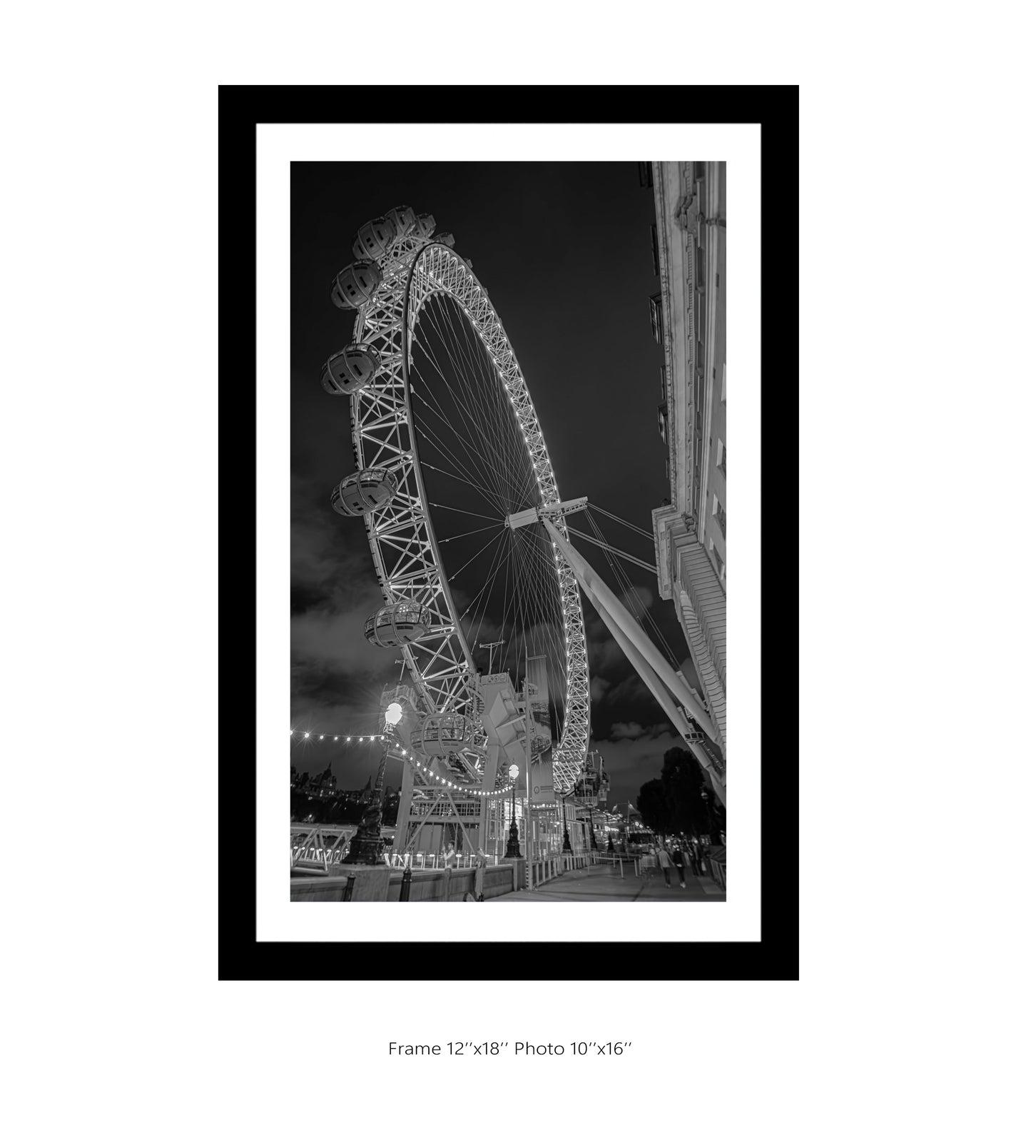 London Eye 2 Portrait B&W