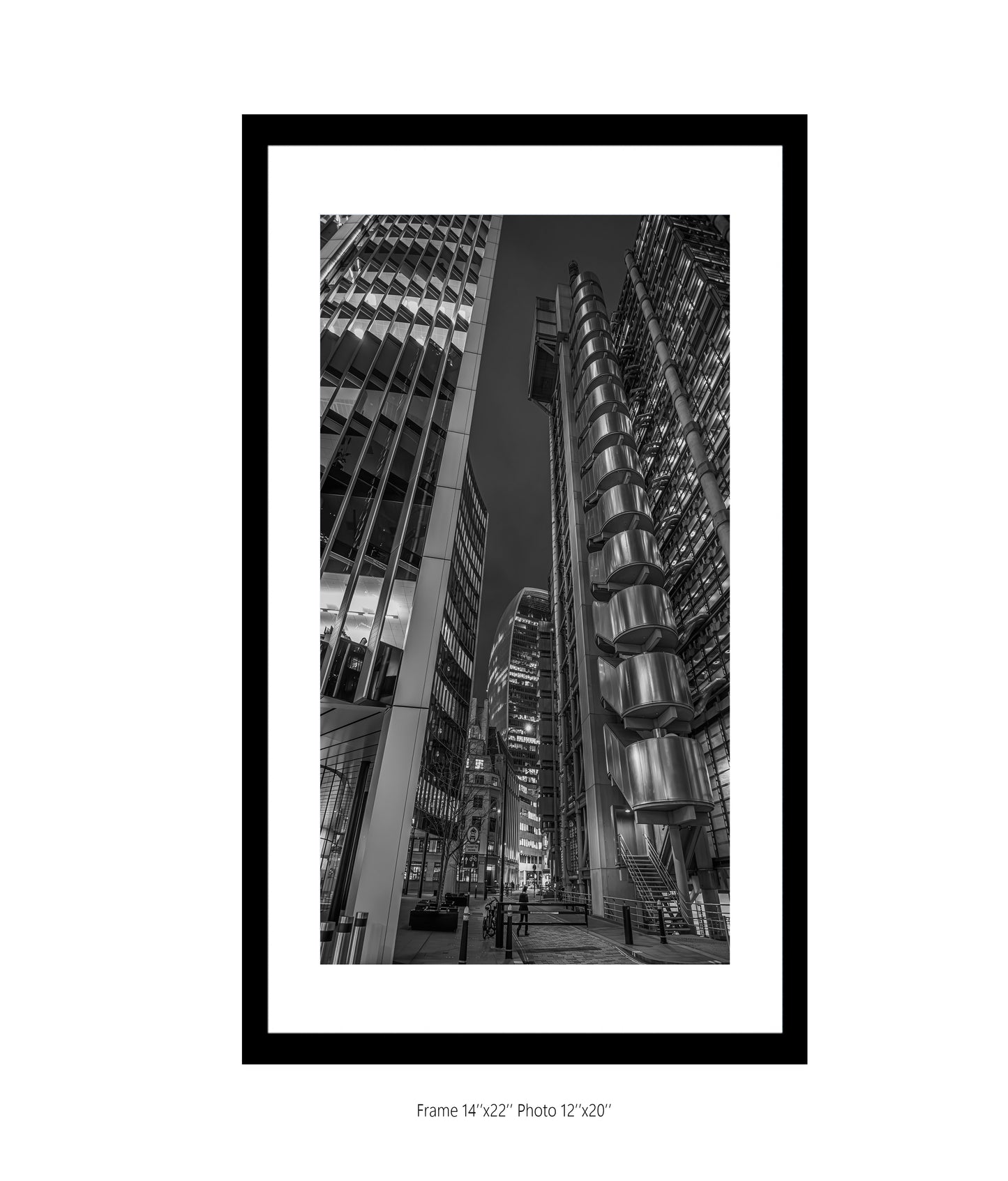 City of London 2 B&W Portrait