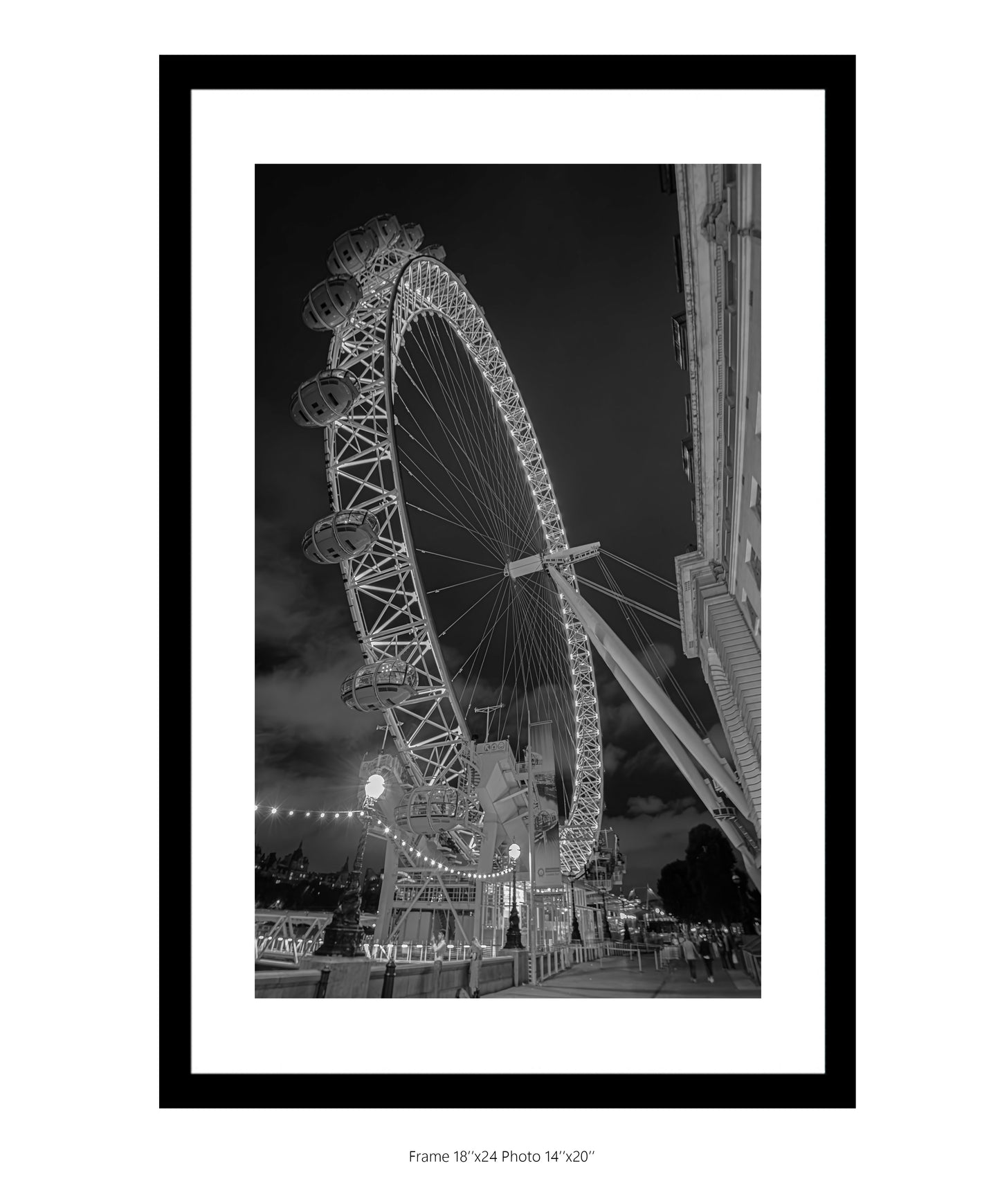 London Eye 2 Portrait B&W