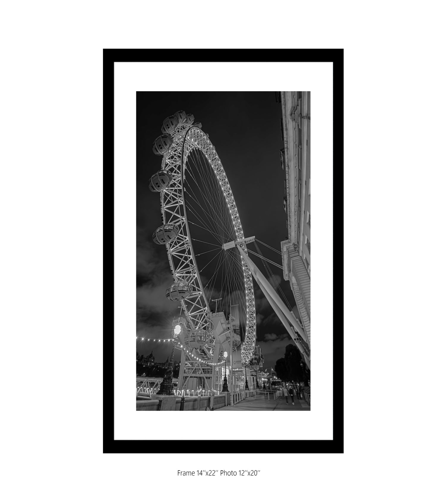 London Eye 2 Portrait B&W
