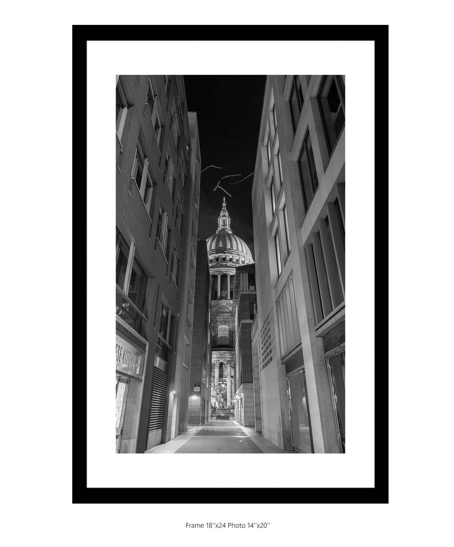 St. Paul's Queen's Passage B&W Portrait