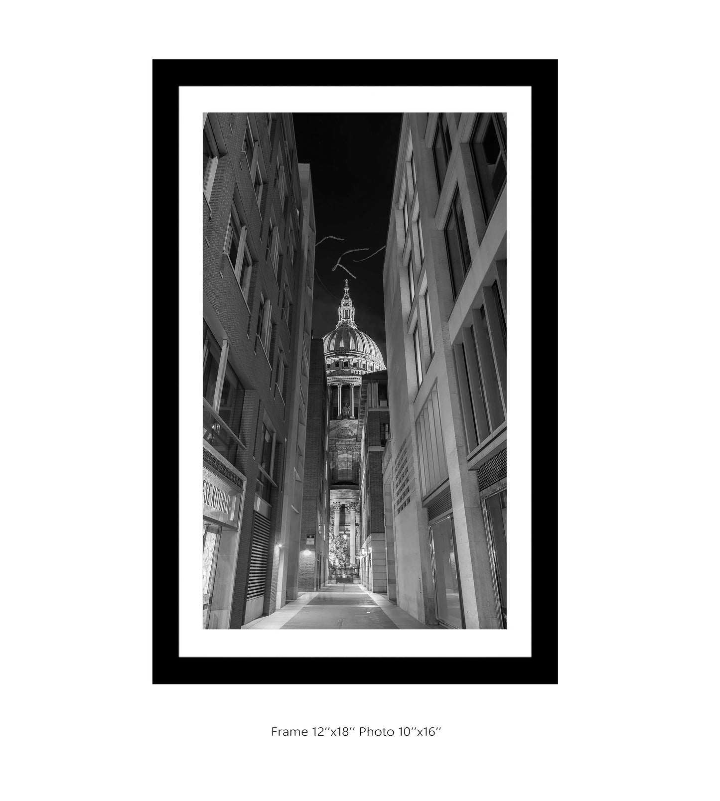 St. Paul's Queen's Passage B&W Portrait